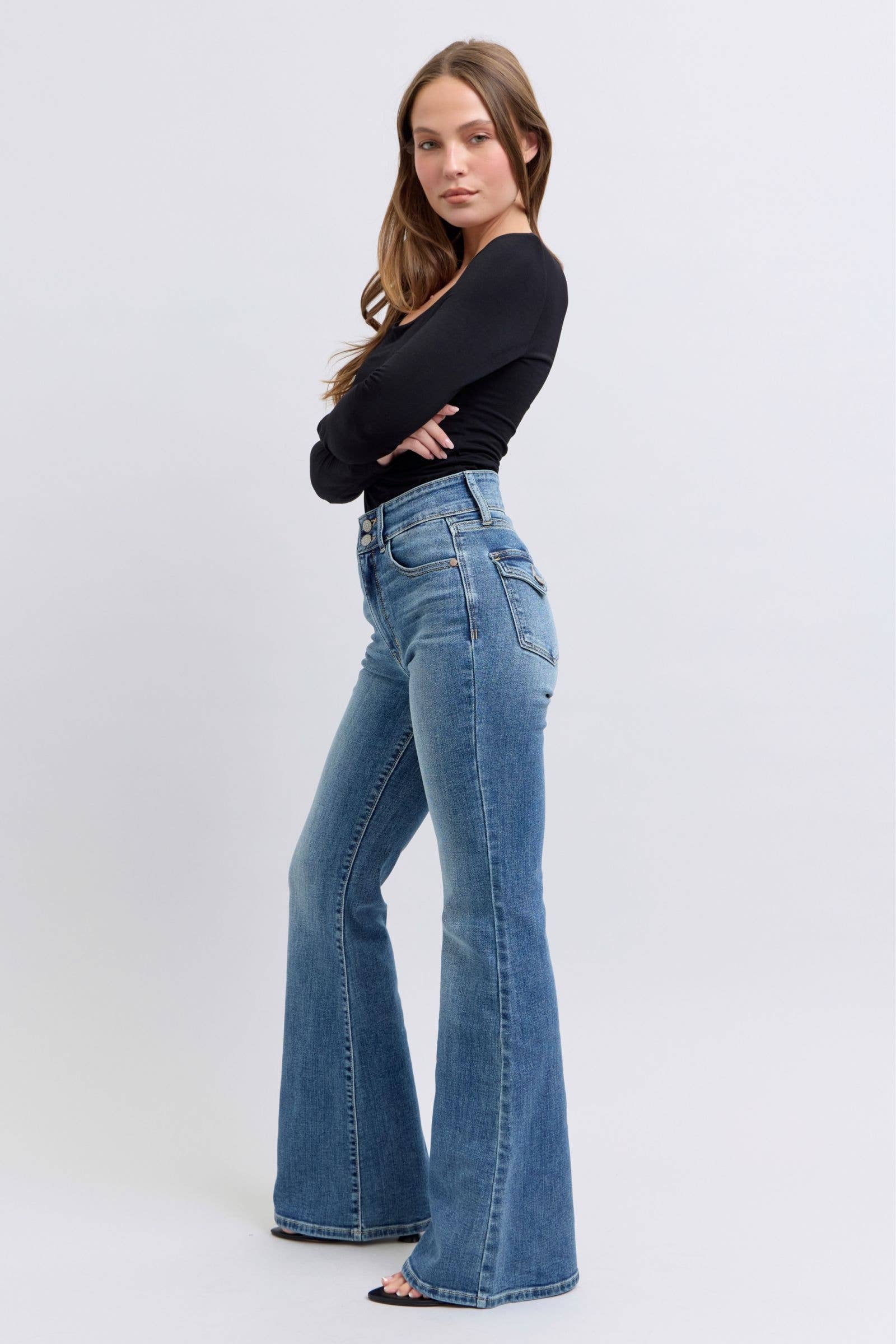 Judy Blue High Waist Vintage Flare Jeans