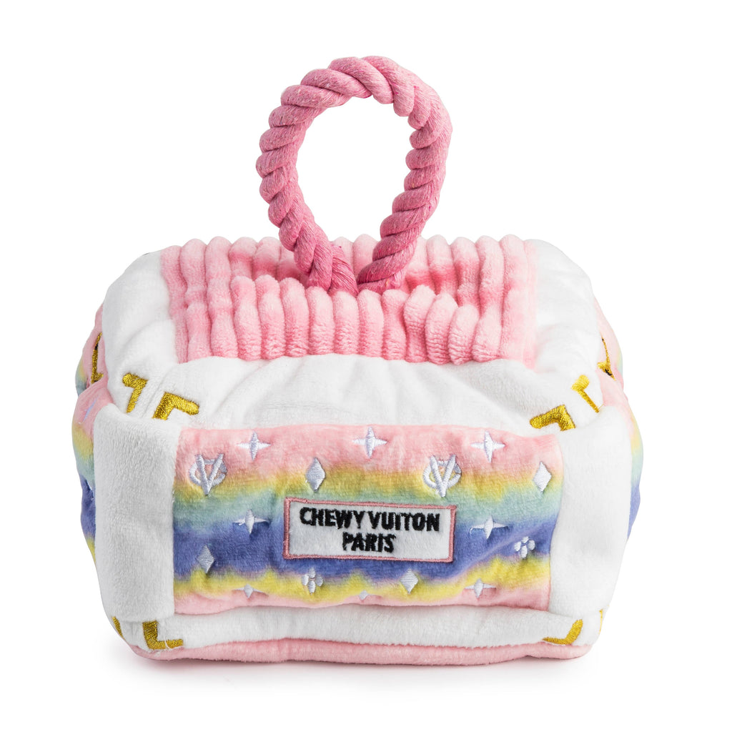 Pink Ombre' Chewy Vuiton Trunk Dog Toy
