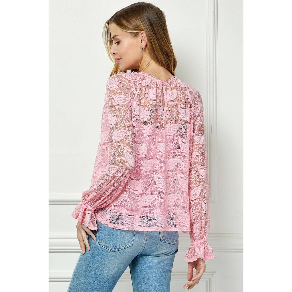 VINTAGE GRACE LACE TOP WITH CAMI LINING
