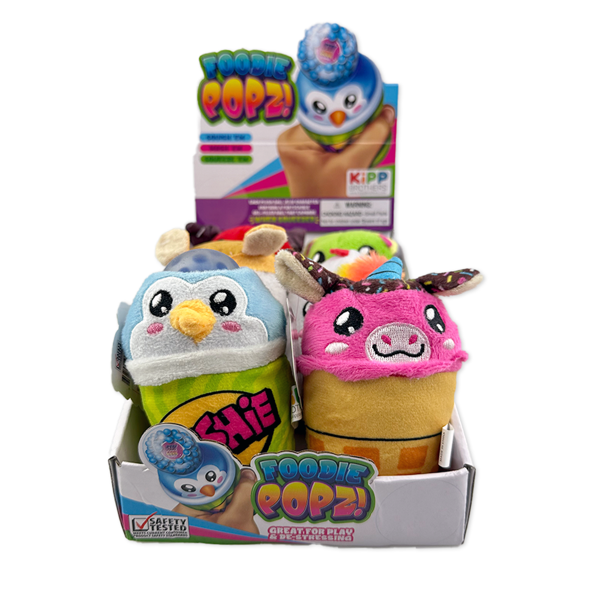 So Much Fun! Foodie Squishy Plush Toy Assortment - 6/Display