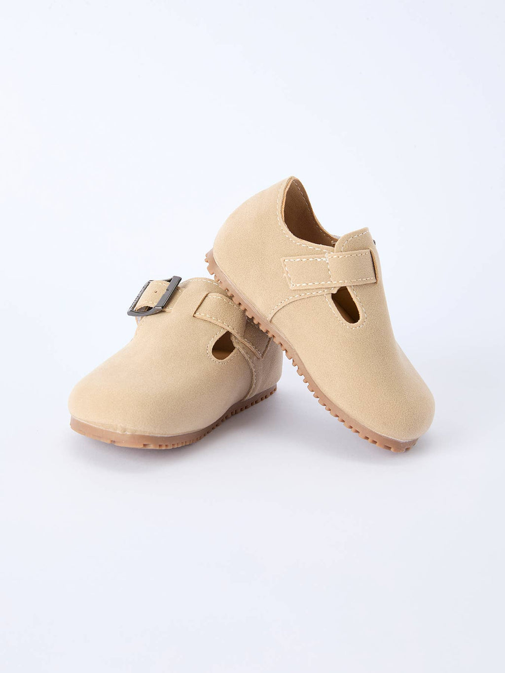 Fall Suede Buckle Kids Shoes Slip-On Loafers