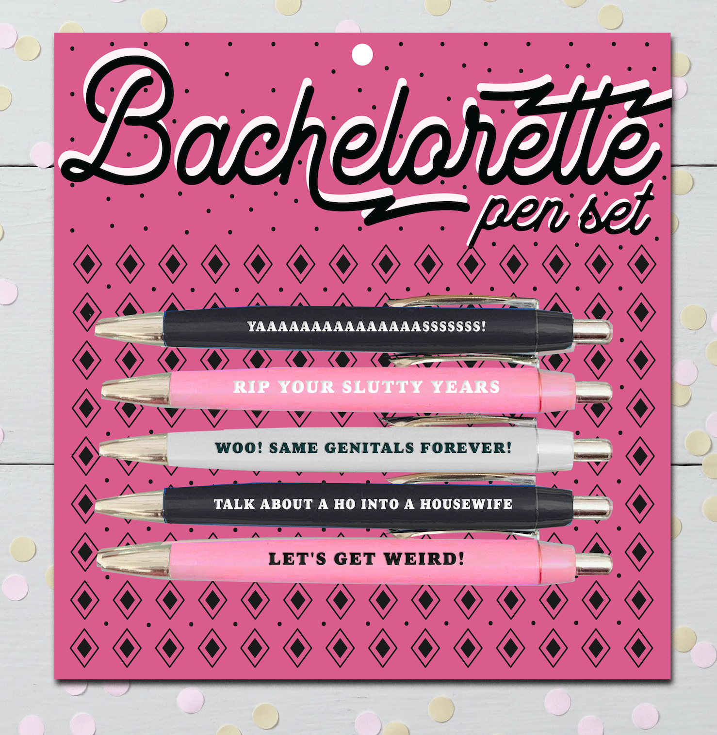 Bachelorette Pen Set (gifts, pens, friends)