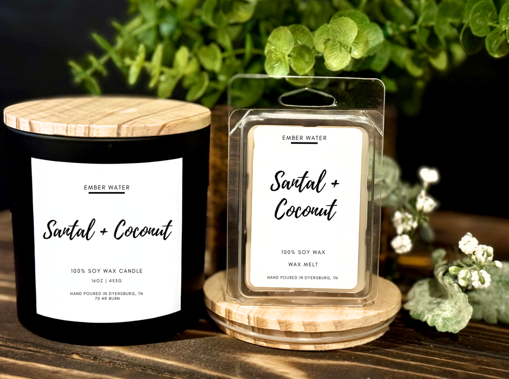 Santal + Coconut 16 oz 100% Soy Candle
