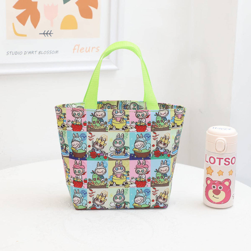 🍱 “Labubu Delight” Cute Monster Waterproof Lunch Box Storage Bag