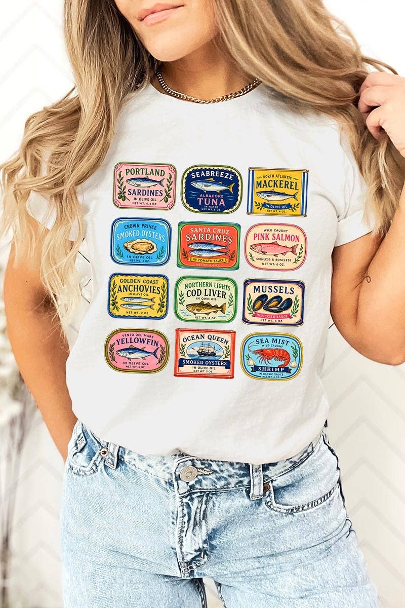 Sardines Market Graphic Tee