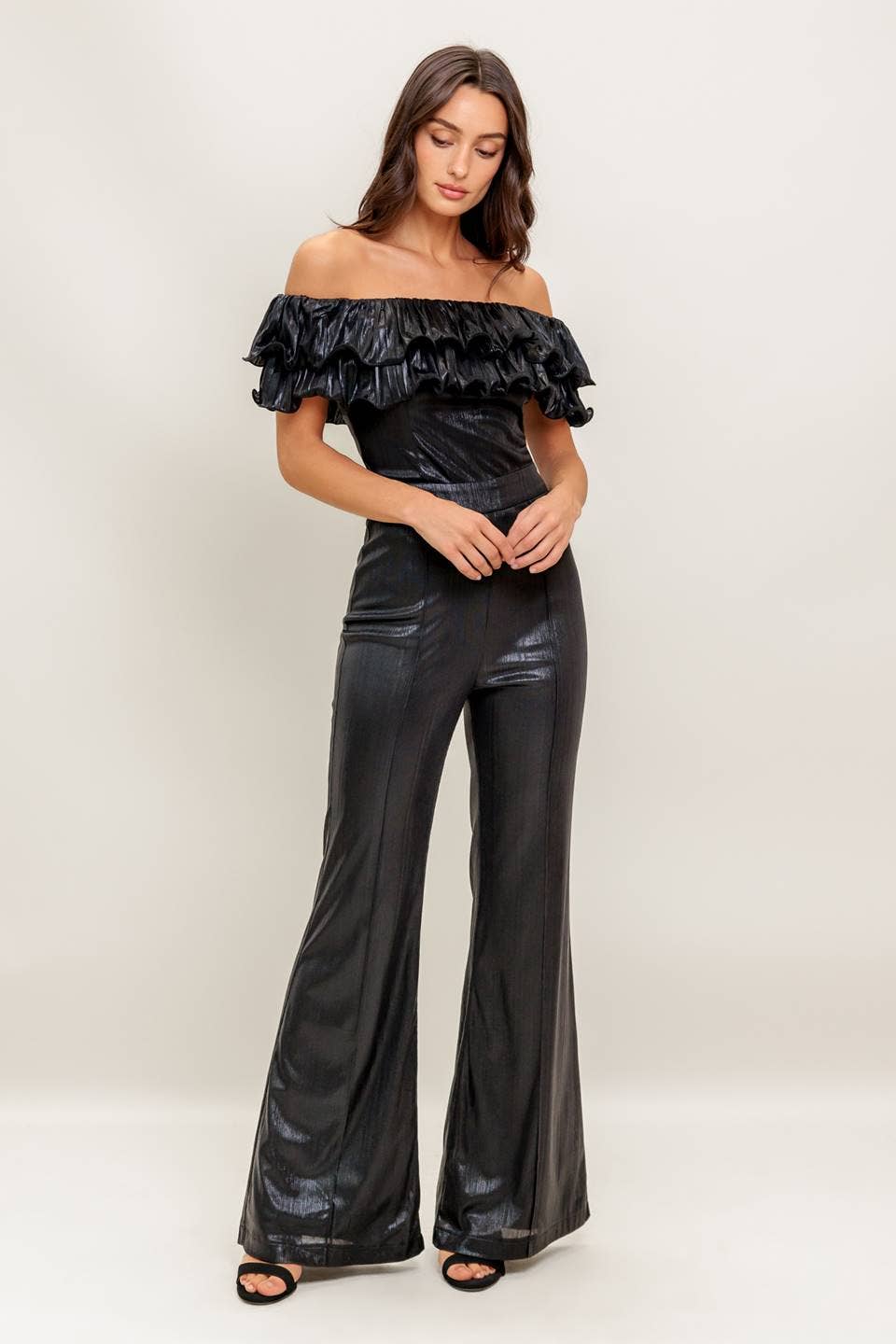 A coated woven jumpsuit - IP8685