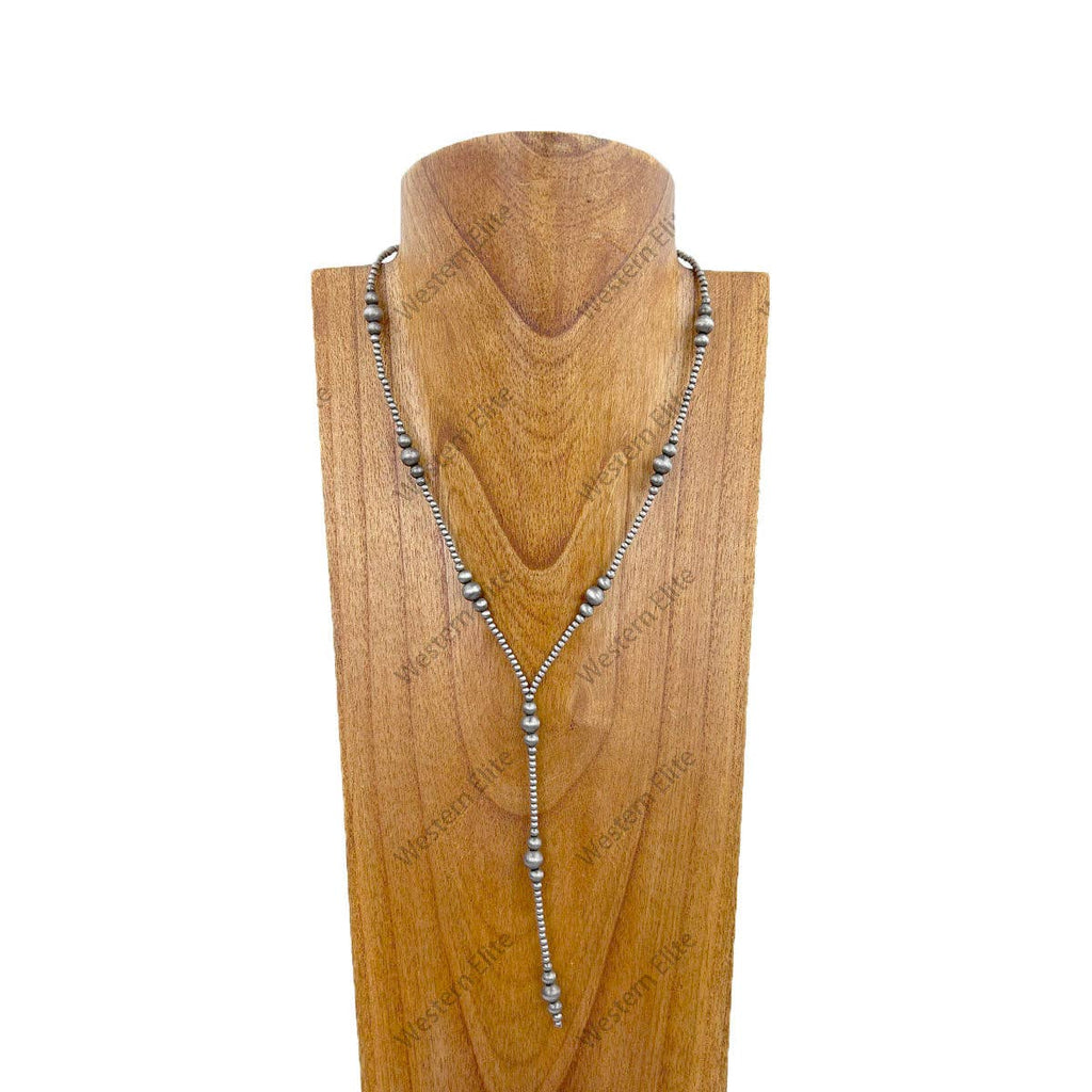 20 inches silver Navajo pearl beads Necklace