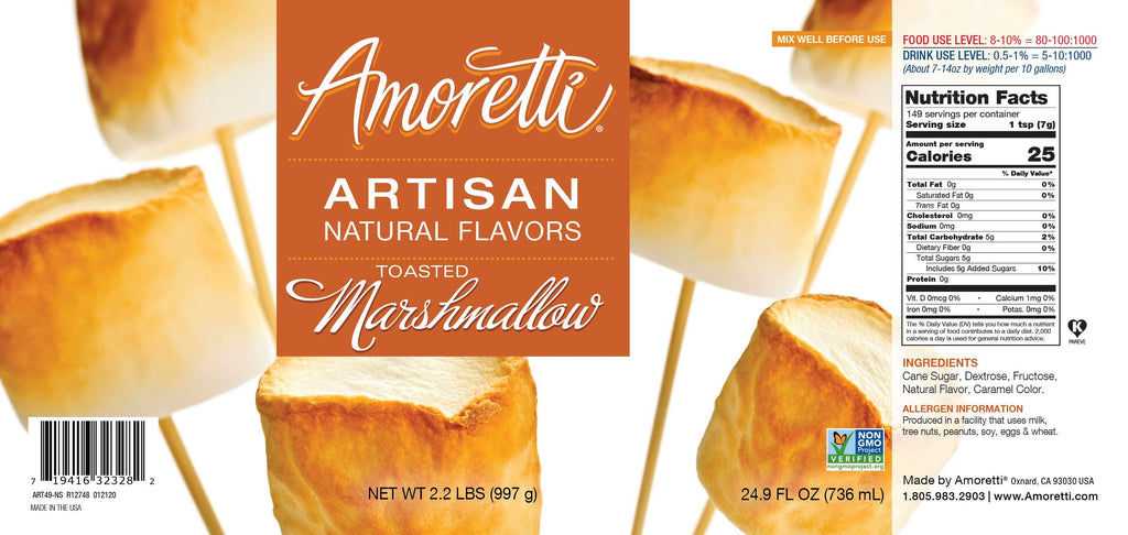 Natural Toasted Marshmallow Artisan Flavor