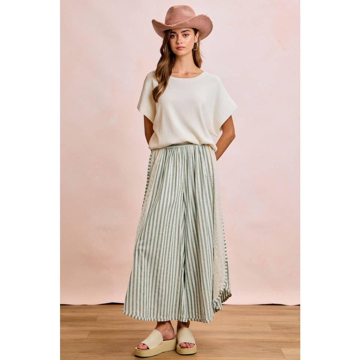 STRIPED WIDE LEG