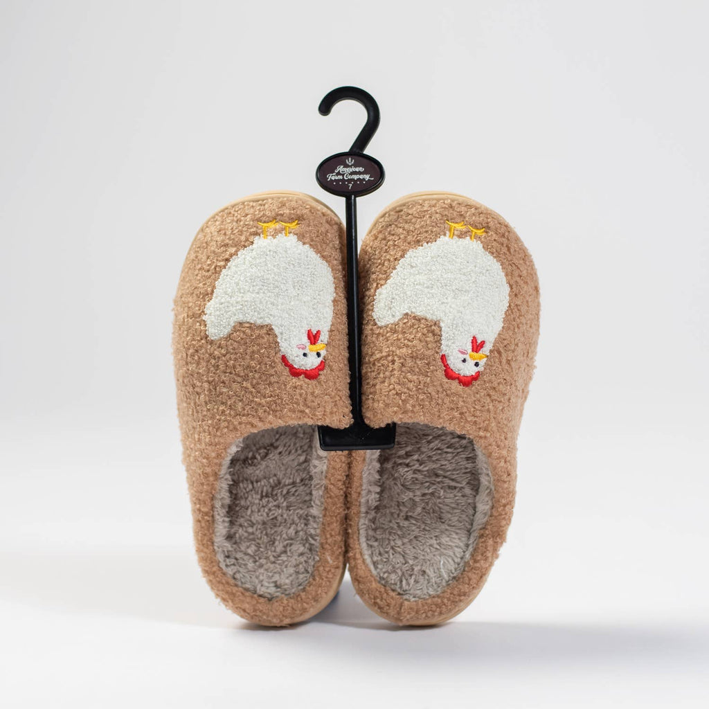 AFC Brown Chicken Slippers- Adult