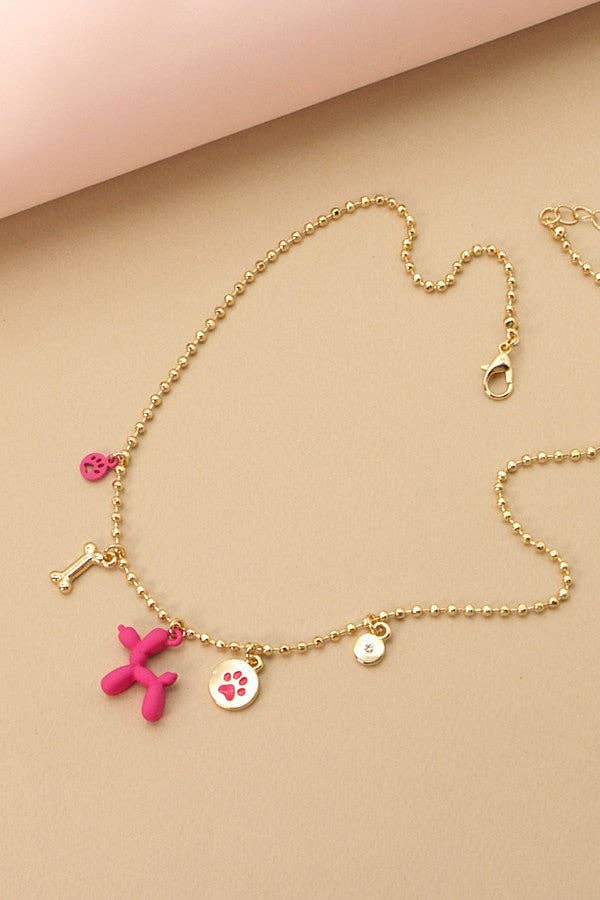 PUP PAW CHARM NECKLACE