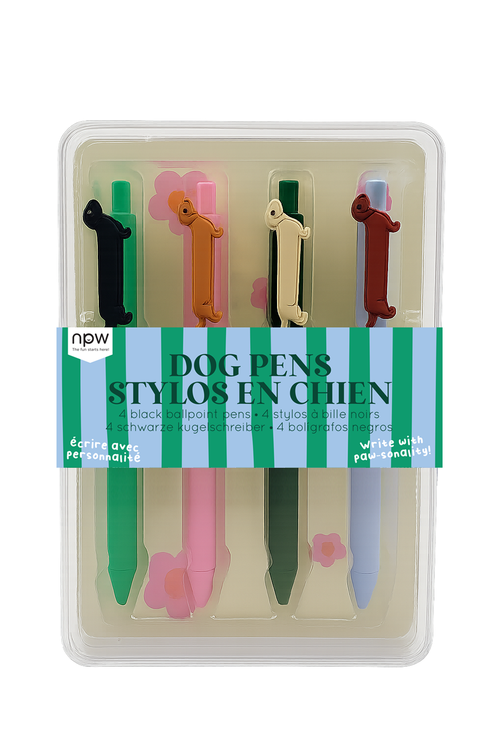 Dog Icon Pens - 4 Pack