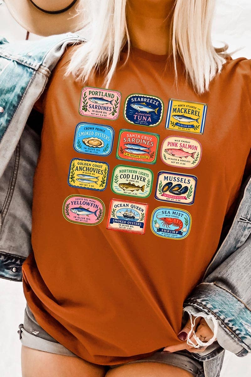Sardines Market Graphic Tee