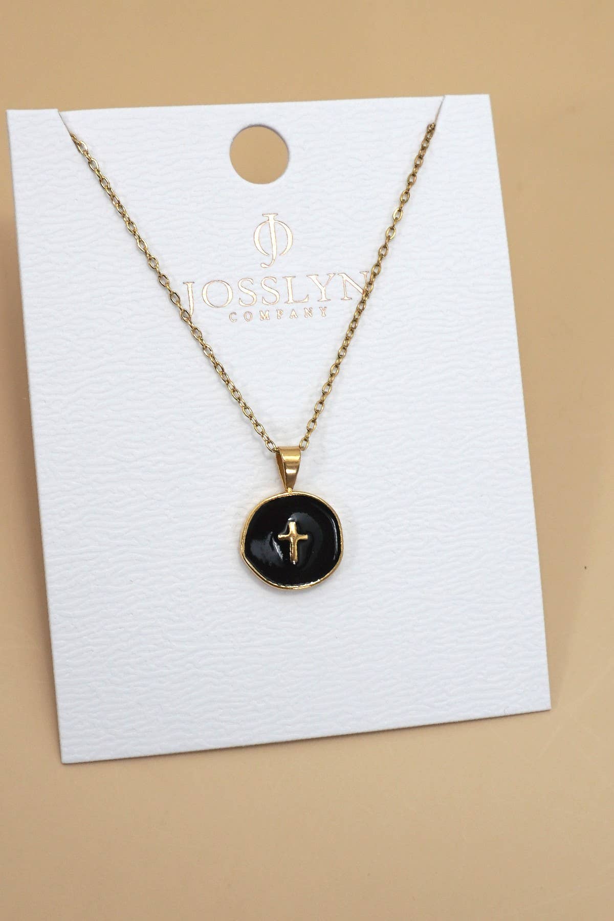 18K STAINLESS STEEL TARNISH FREE CROSS NECKLACE