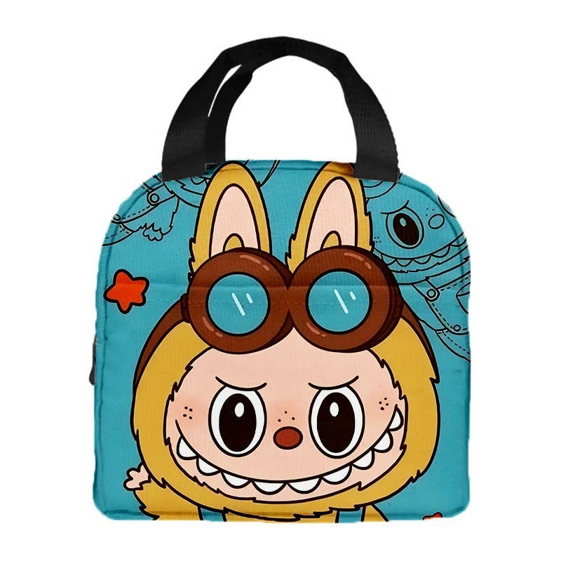 Cute monster lunch bag Aluminum Foil Insulation Bag