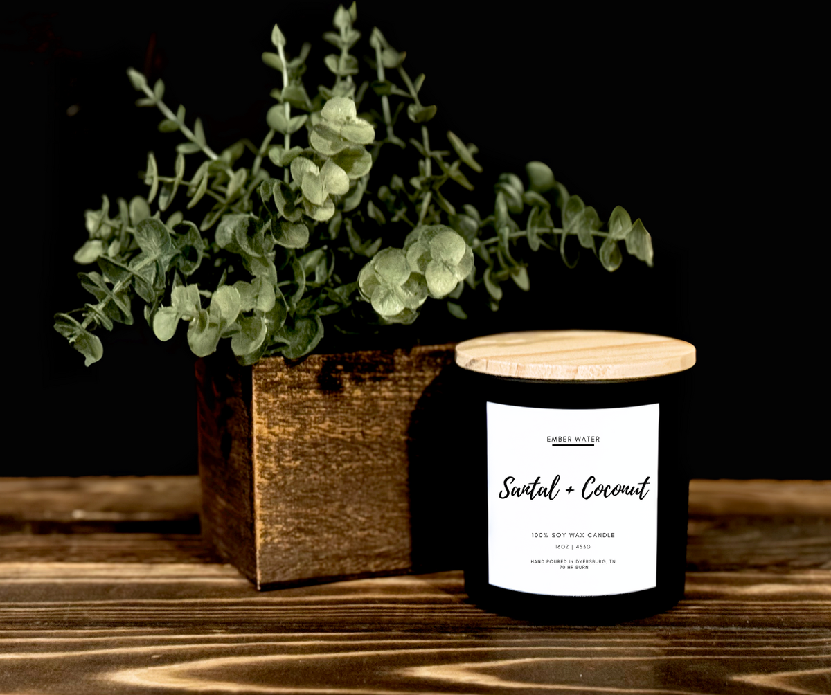 Santal + Coconut 16 oz 100% Soy Candle