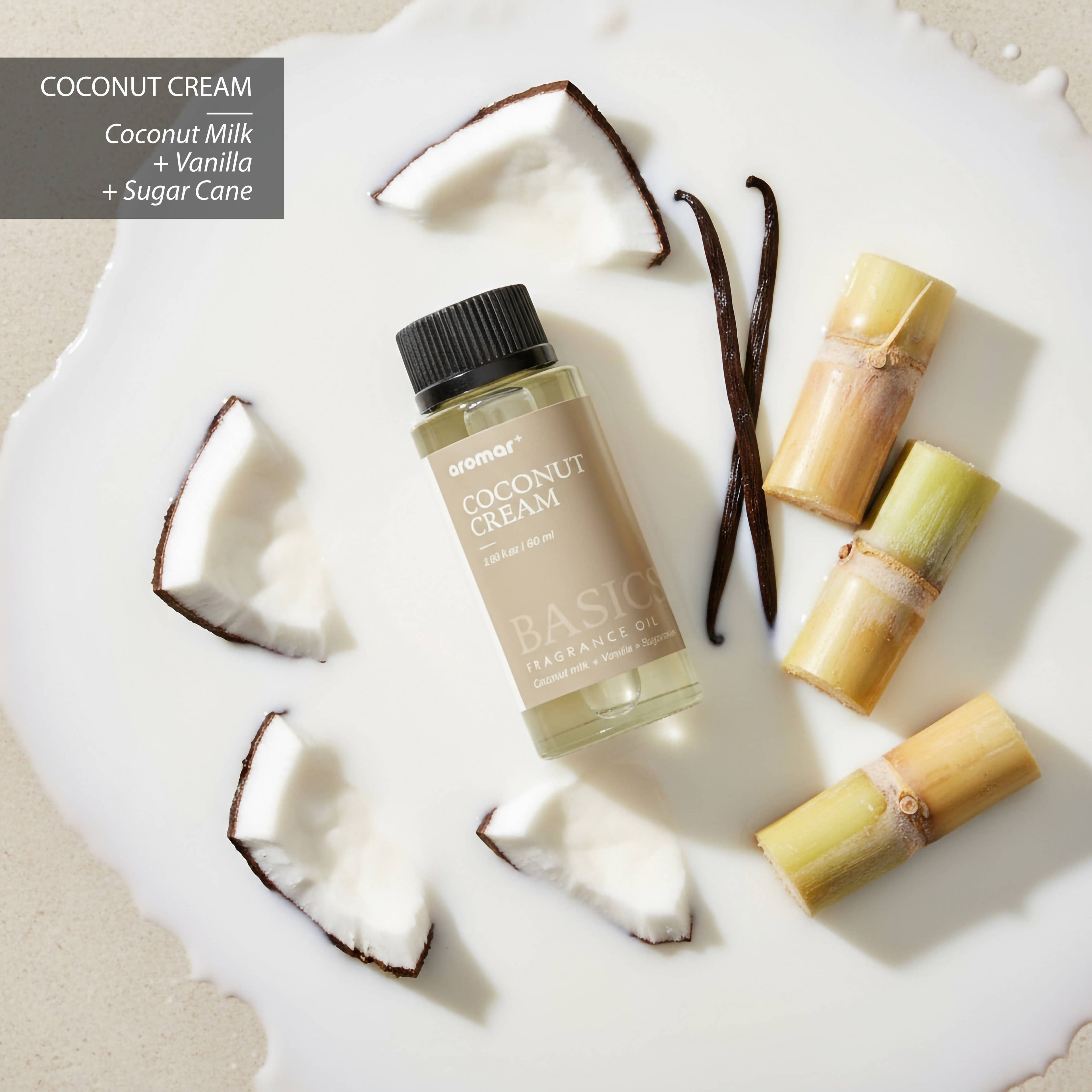 Aromar Plus - Fragrance Oil 2oz - Coconut Cream