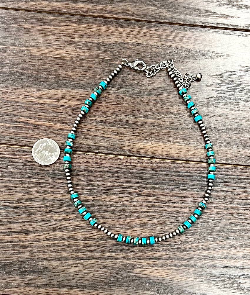 738506, Handmade Navajo Gemstone Necklace