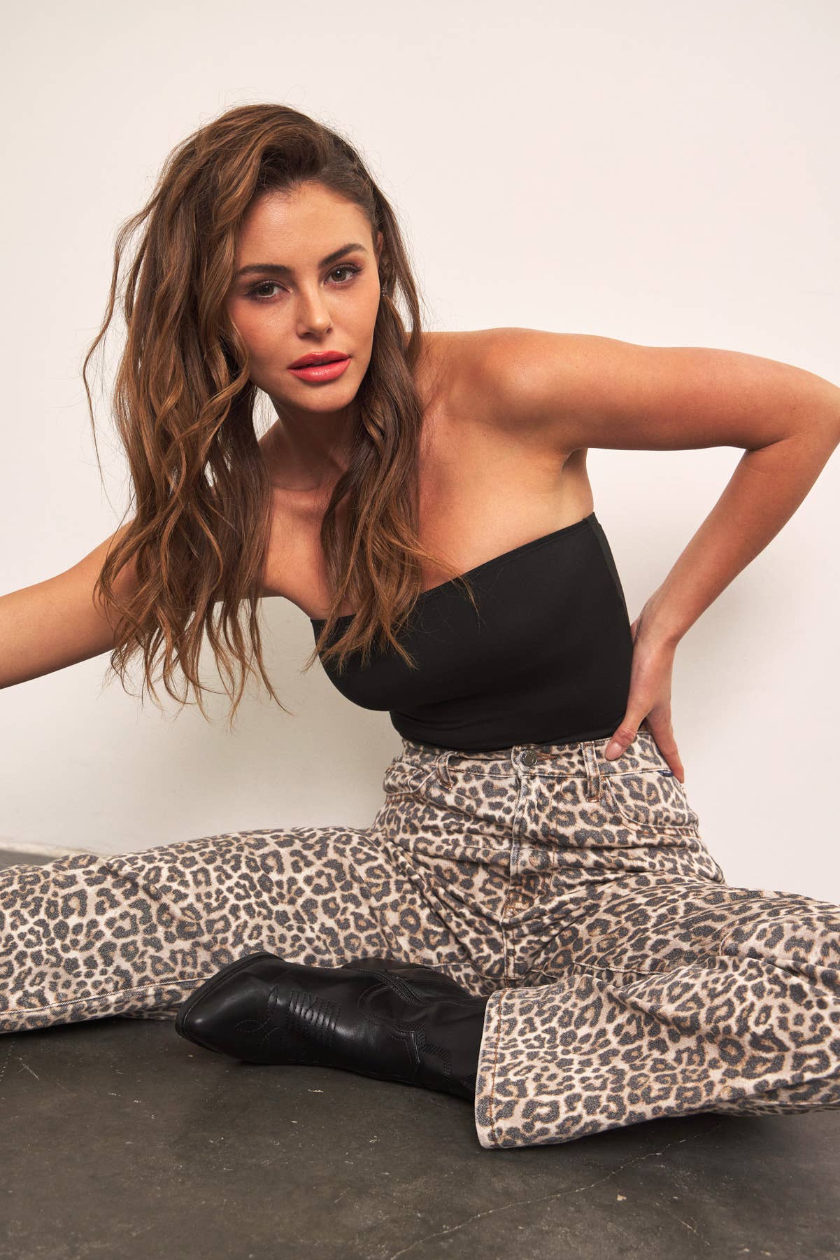 Cello Jeans Leopard Super High-Rise Dad Jeans