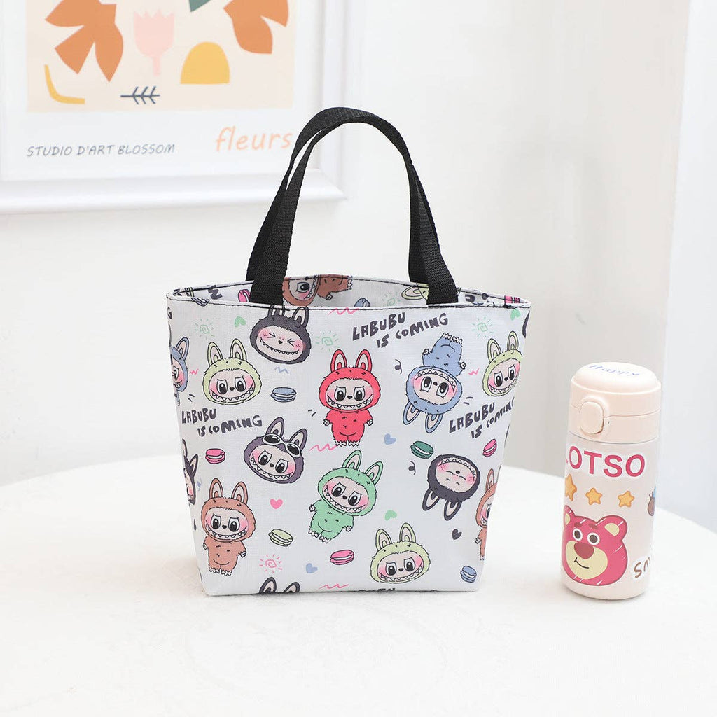 🍱 “Labubu Delight” Cute Monster Waterproof Lunch Box Storage Bag
