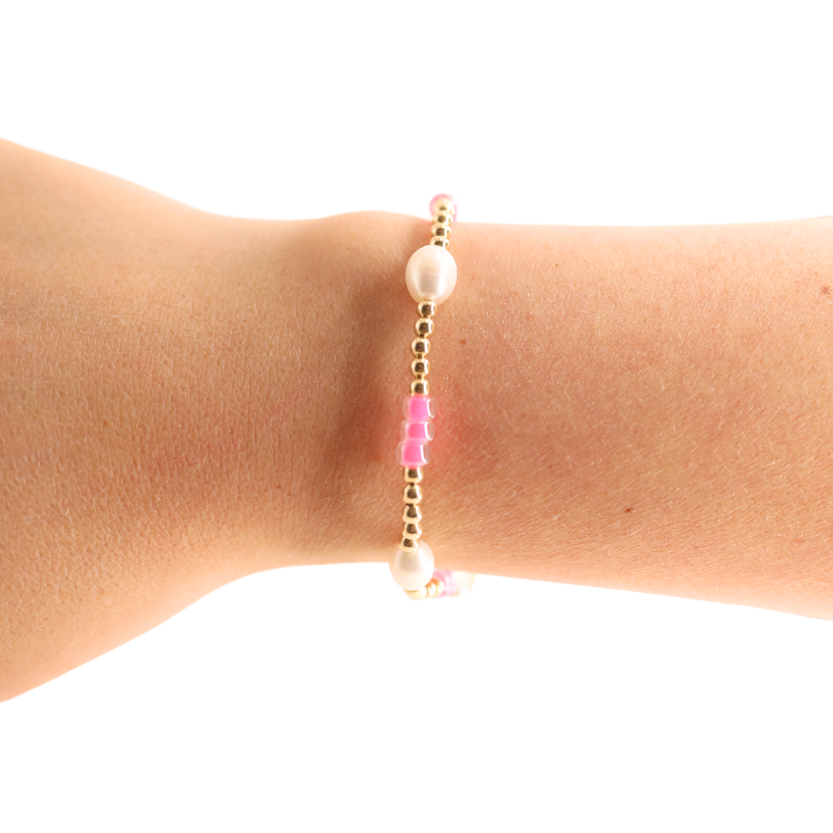 Hot Pink Pearl Poppi Bracelet