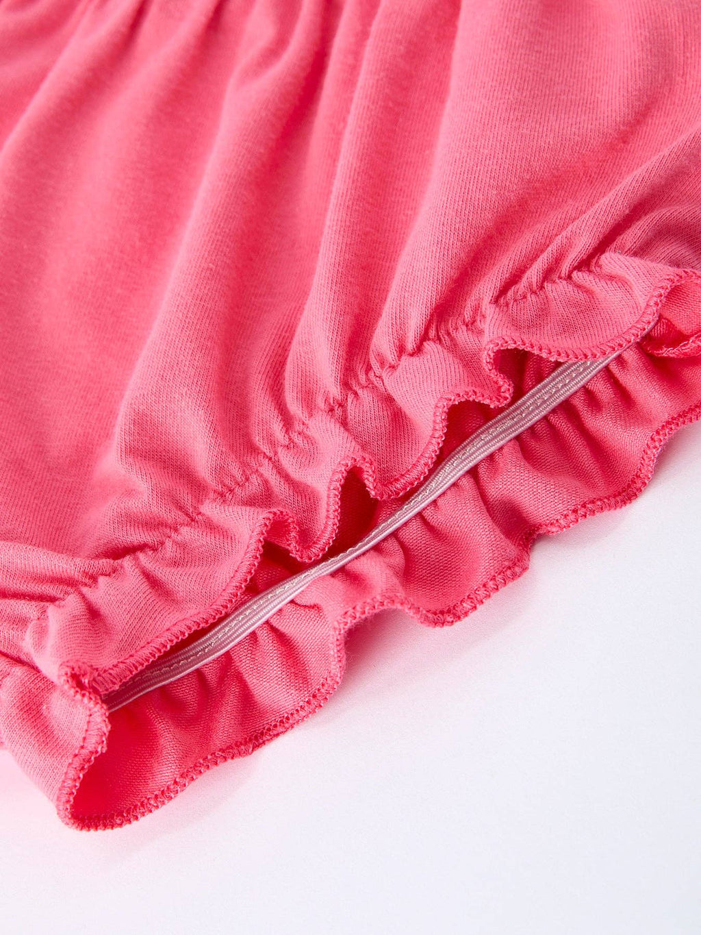 Spring Floral Bow Ruffle Girl Bloomer Set