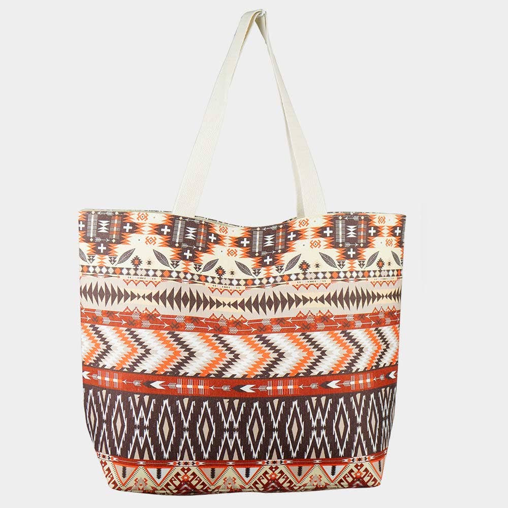 Aztec Pattern Tote Bag