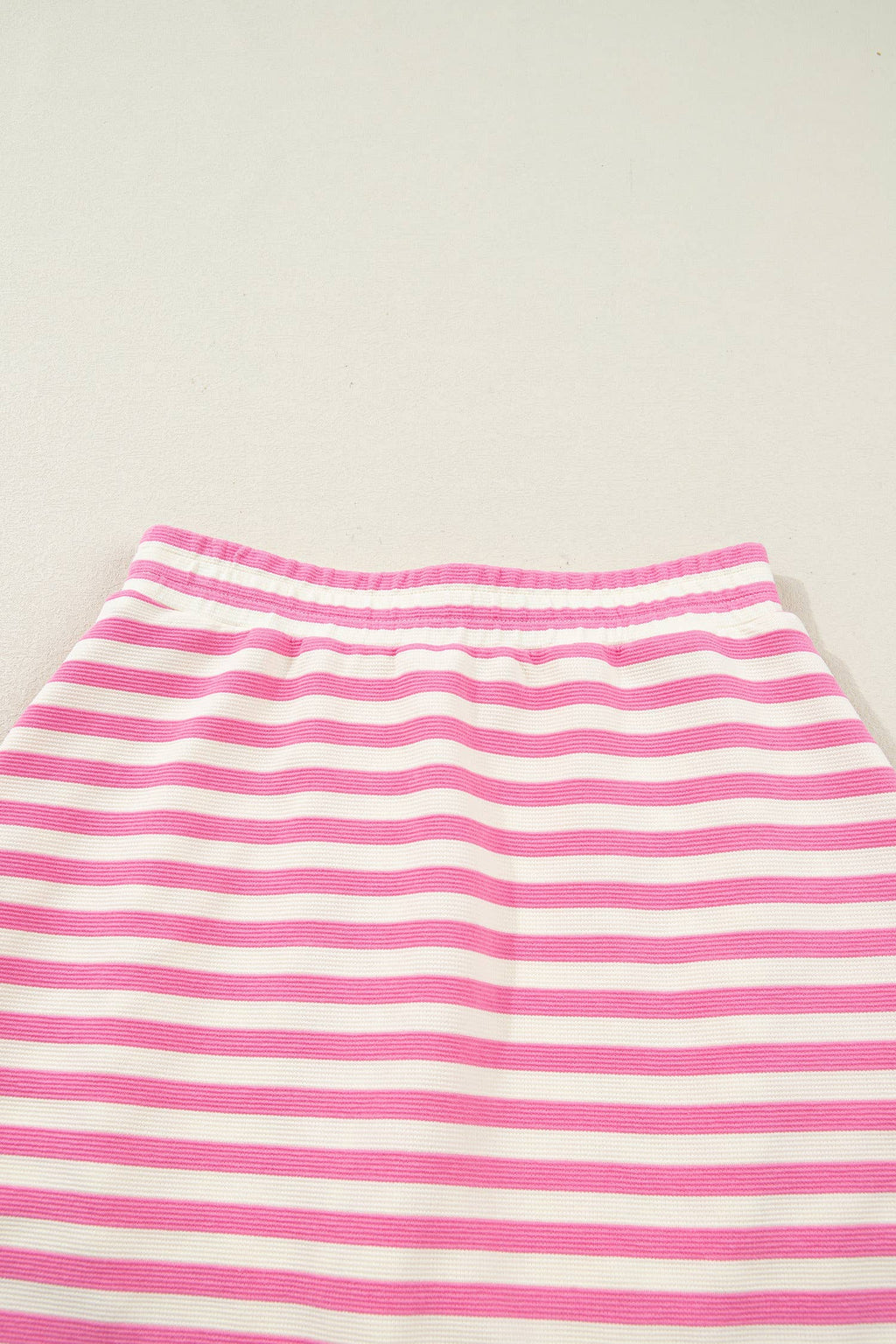 Striped Quarter-Zip Sleeveless Top & Skort Set