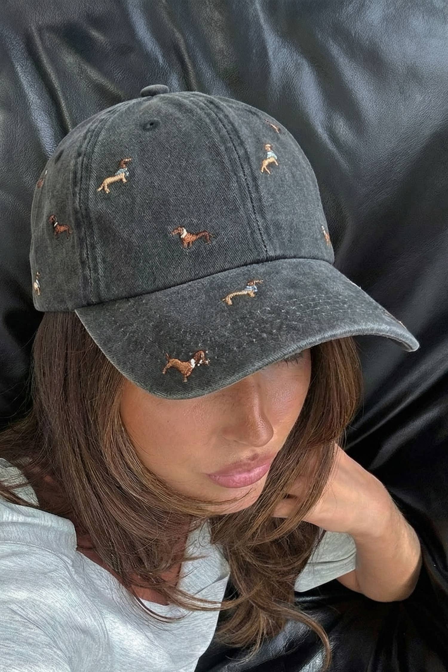 Dachshunds Cute Dogs Embroidered Baseball Cap