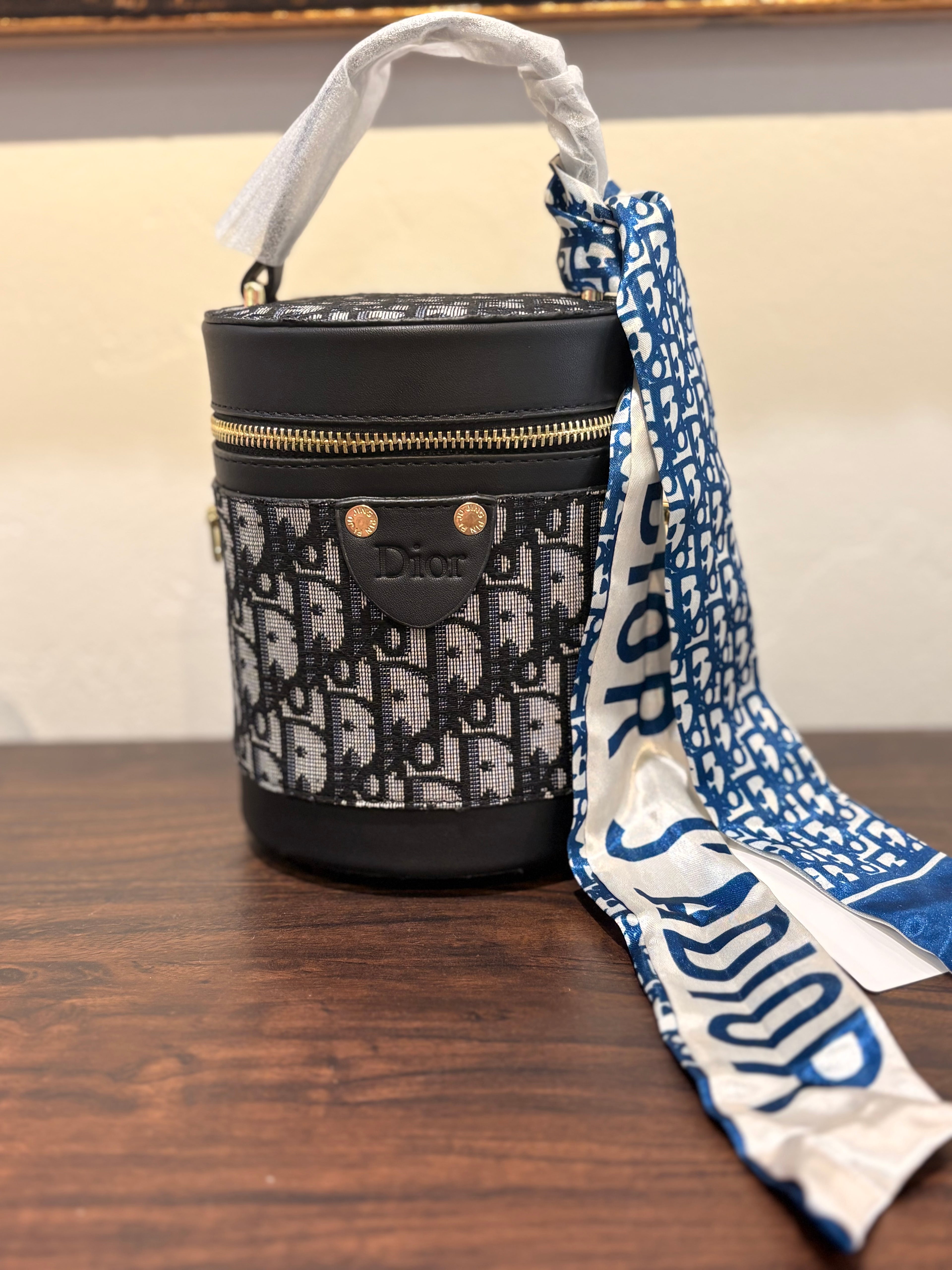 Designer-Inspired Mini Barrel Bag