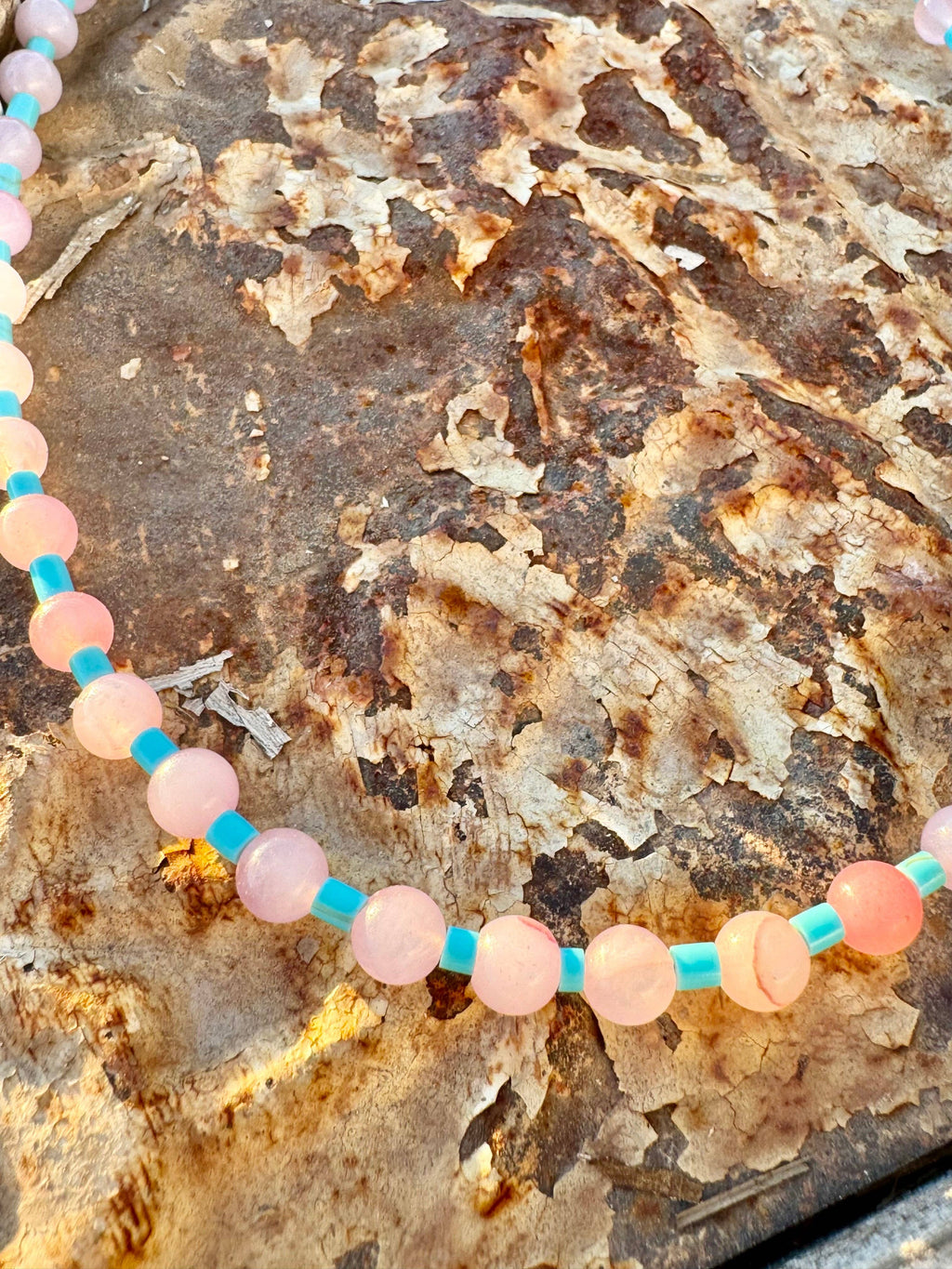 Turquoise Choker/Pink Choker/Boho Western Jewelry