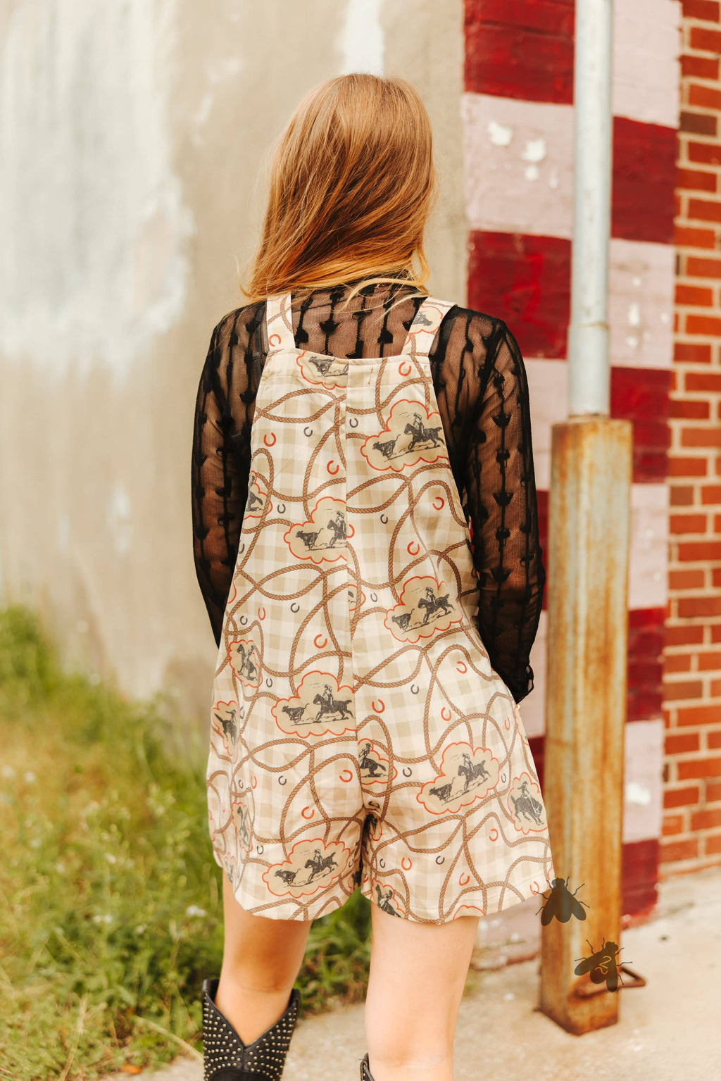 REATA ROMPER ROMPER GINGHAM