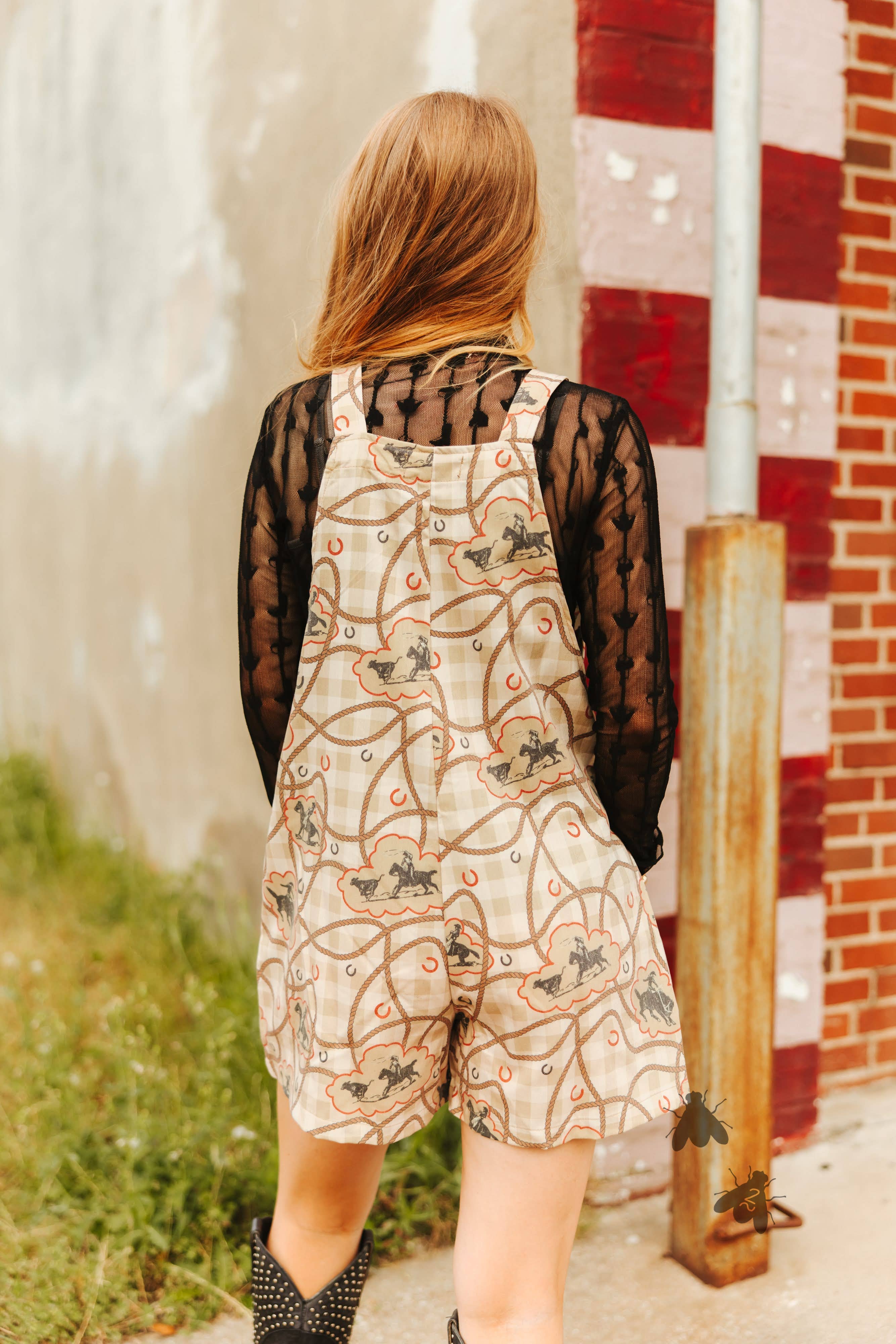 REATA ROMPER ROMPER GINGHAM