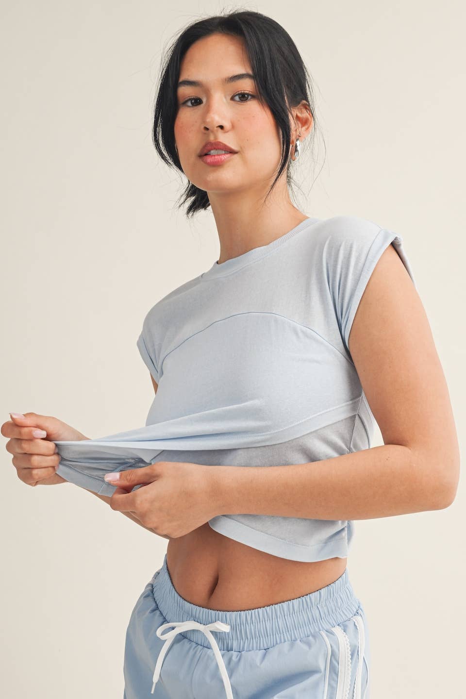 Slub Crossover Top
