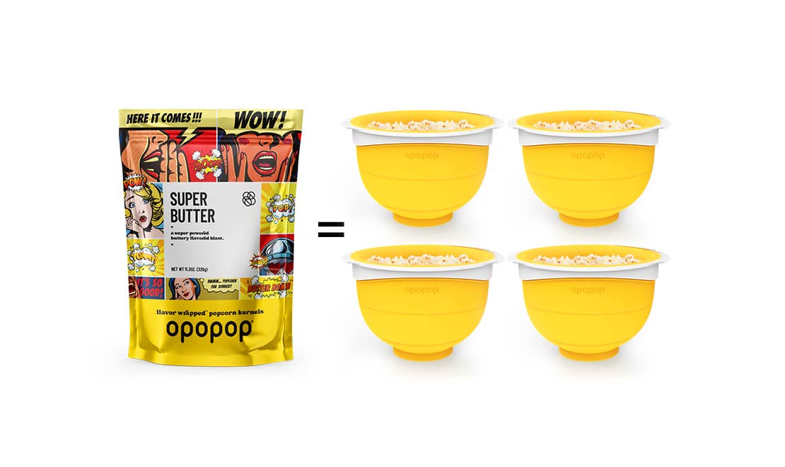 Super Butter Flavor Wrapped Popcorn Kernels | 320g Bags