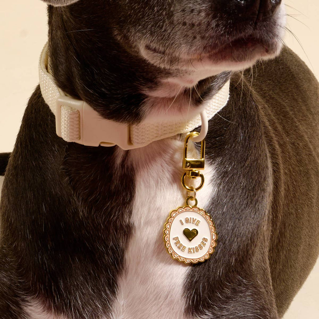 Pawfect Collar Charm–Free Kisses