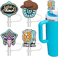 Turquoise straw cap covers