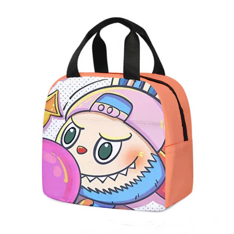 Cute monster printed Insulated Lunch Bag