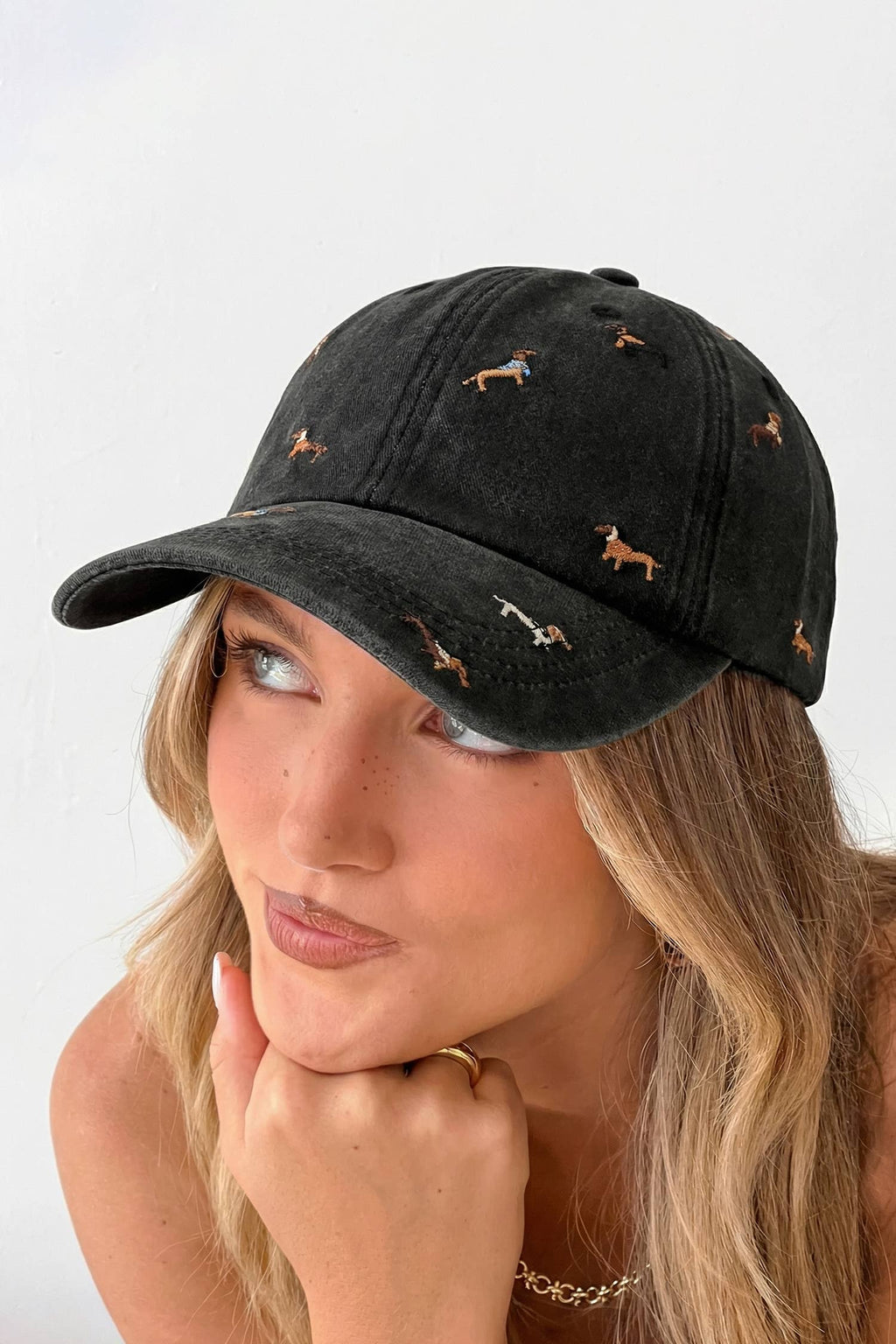 Dachshunds Cute Dogs Embroidered Baseball Cap