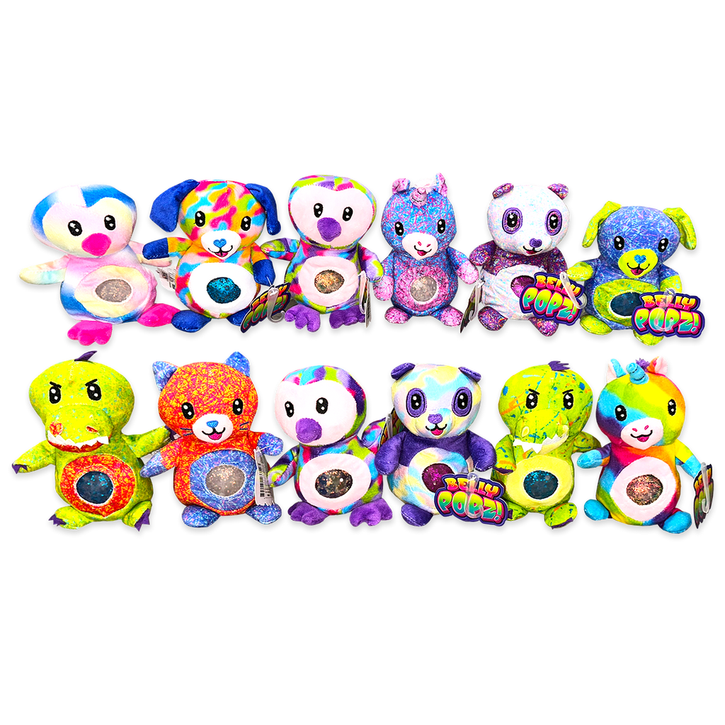 Belly Popz Squeeze Plush Stress Toy Assortment -