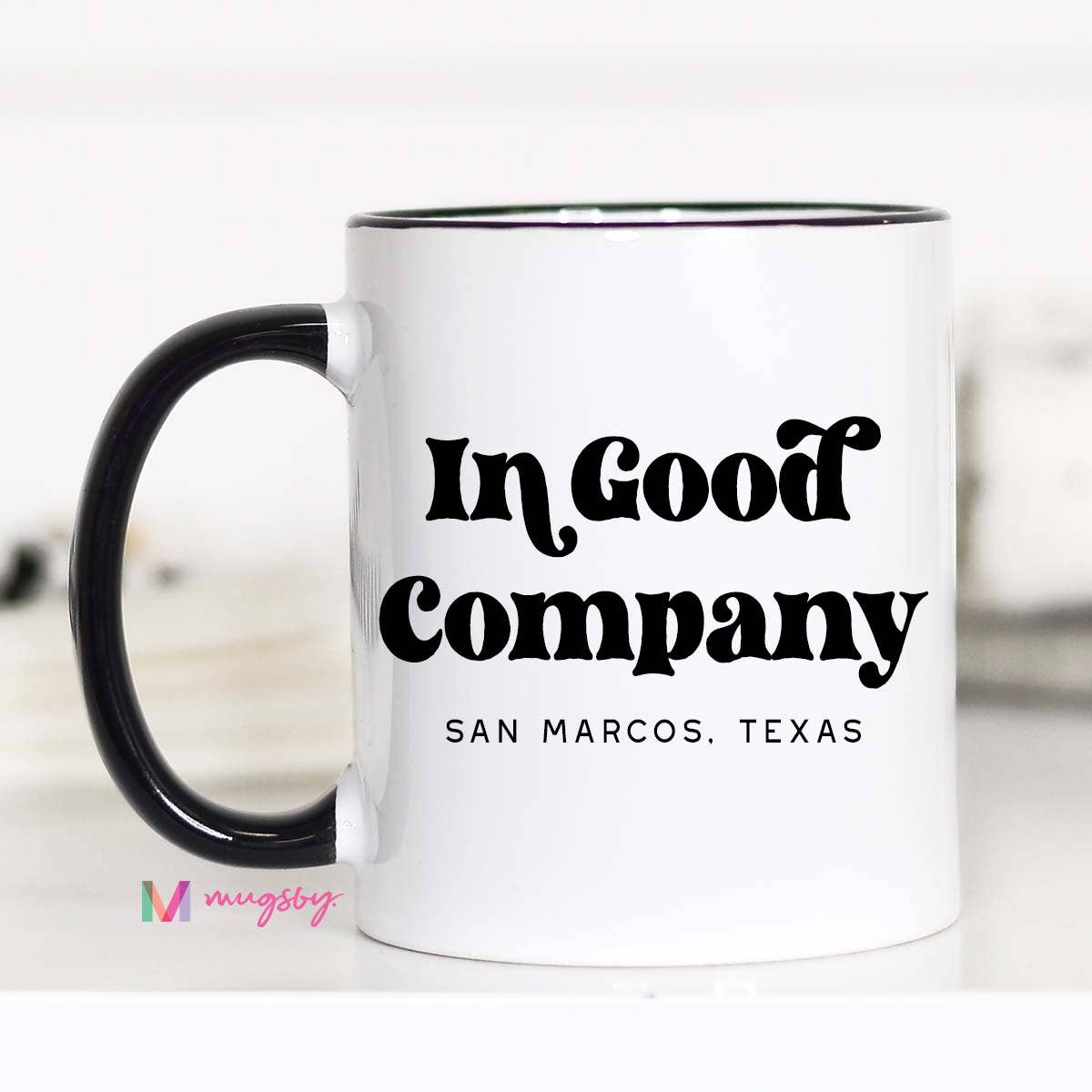 In Good Company City State Mug, Personalized Mug, Custom Cup