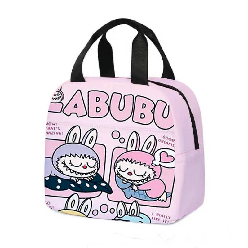 Cute monster printed Insulated Lunch Bag