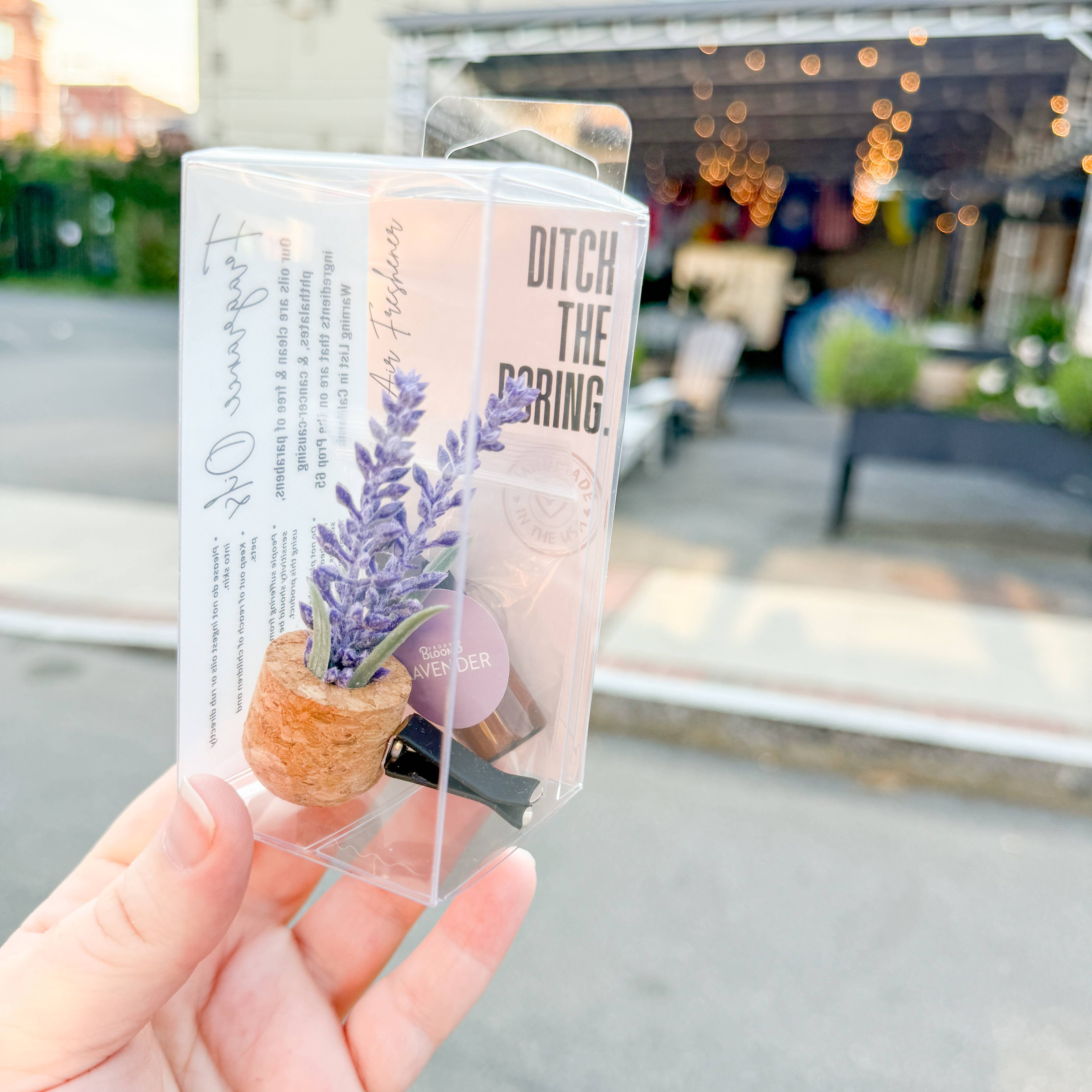 Lavender Flower Vent Clip Car Air Freshener (Reusable)