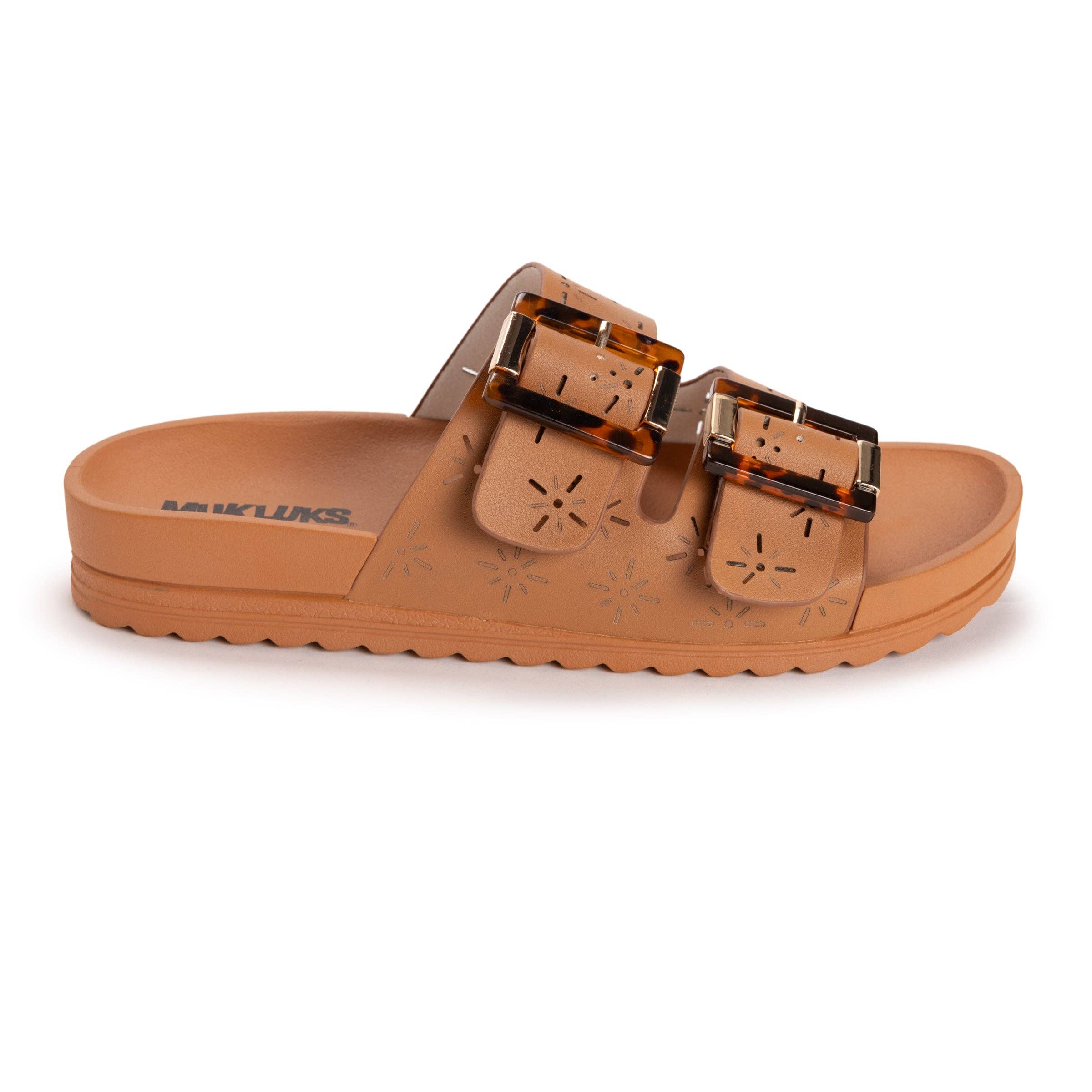 MUK LUKS Women's Grand Cayman Perforated Sandal