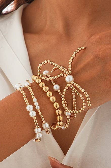 Gold Bracelet set
