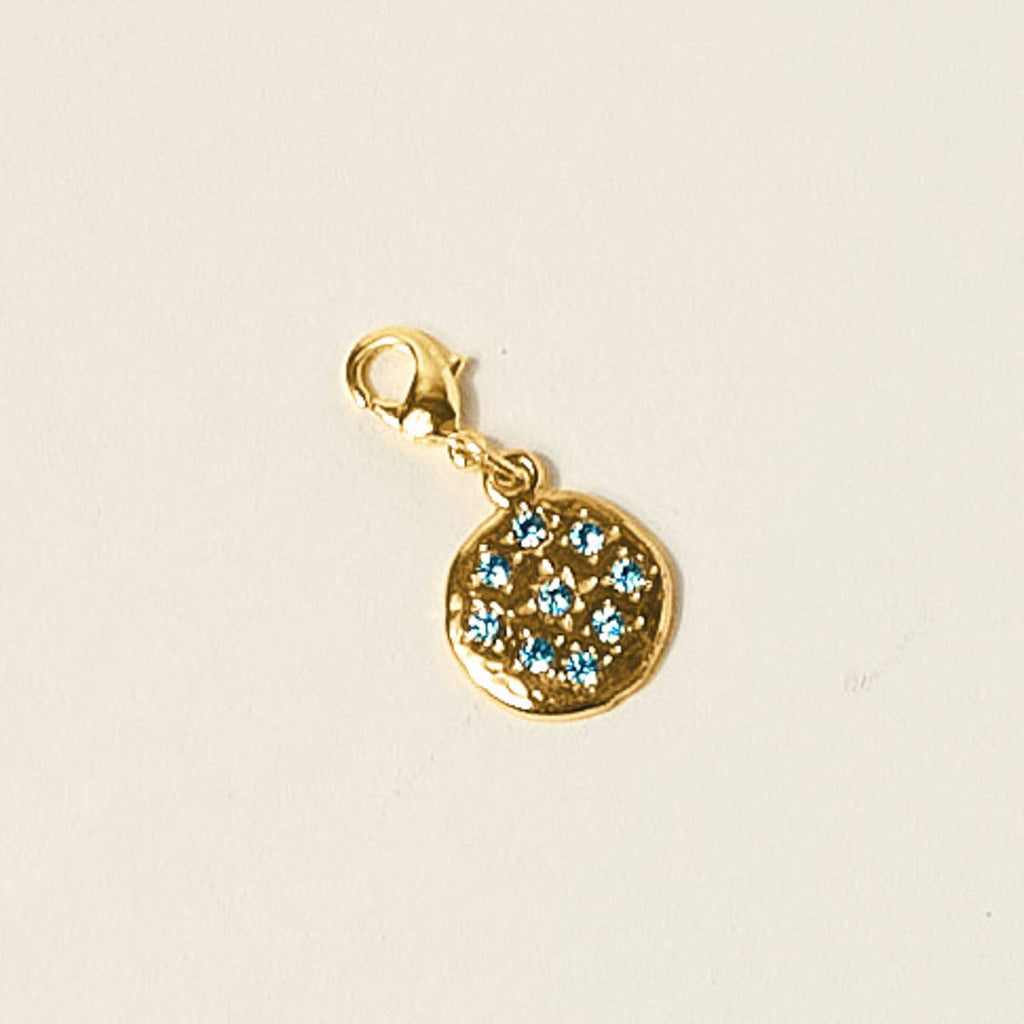 Jewelry Charm Gold–Blue Jewels