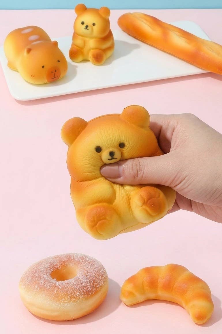 Pressure Bun Croissant Donut Squishy Toy | 40BTS417