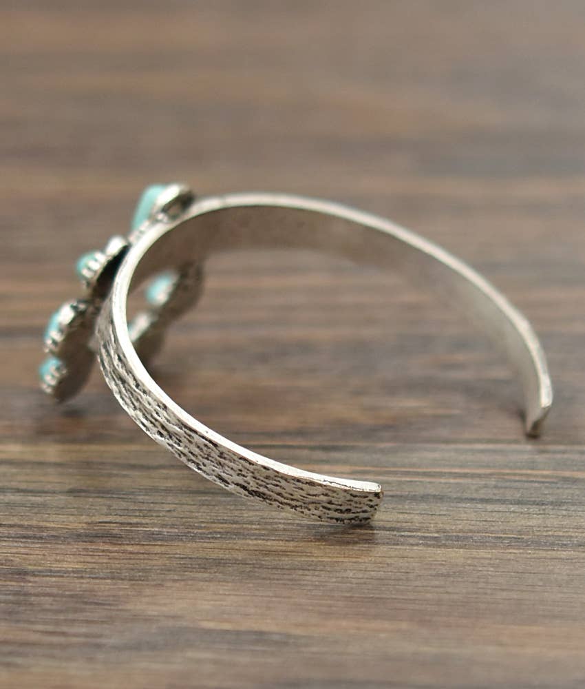 710904, Squash Turquoise Cuff Bracelet