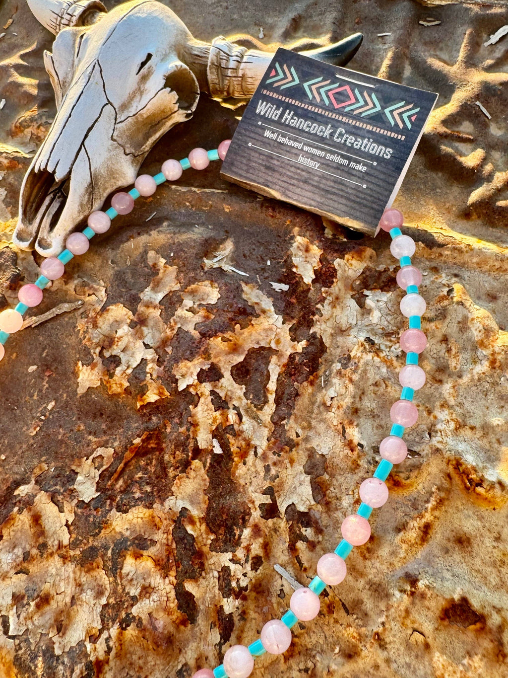 Turquoise Choker/Pink Choker/Boho Western Jewelry