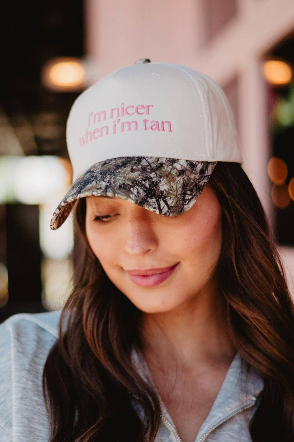 I'm Nicer When I'm Tan Two-Toned Vintage Hats Grad Gift Idea